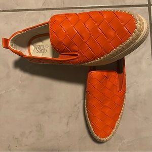 Franco Sarto orange woman’s shoes